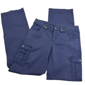 Athleta Pants Womens 6 Tall Purple Organic Cotton Cargo Casual Outdoor Hiking